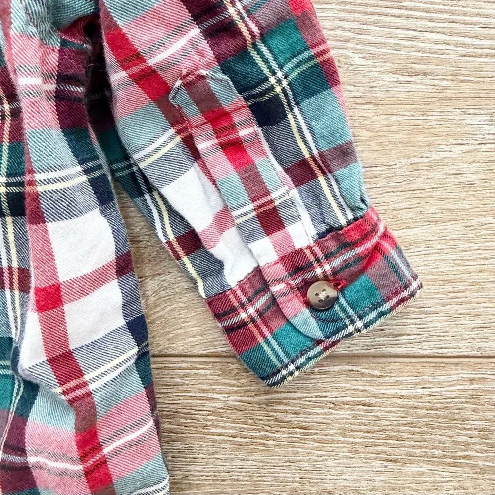 Ralph Lauren‎ boys' multicolor plaid button-down coverall Outfit 3-6M Preppy